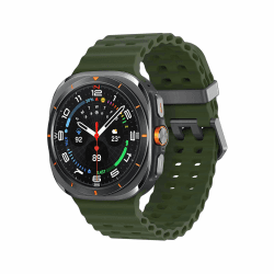 Ocean Silikon Armband für Samsung Galaxy Watch Ultra Armband 47mm 2025/2024 Herren/Damen,Atmungsaktiv Weich Sport Band für Samsung Watch 8/7 Ultra Armbands 47 mm Sportarmband Ersatzarmband 14-Armee Grün