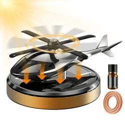 Auto Lufterfrischer Helikopter, Duftbaum Auto Hubschrauber, Hubschrauber Auto Duft, Rotation Auto Parfüm Diffusor Ornament Für Auto, LKW Gold Angebot bei HelloDeals