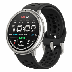 Amazfit Active 2 Smart Watch 44mm, AI, Sprachsteuerung, GPS und kostenloses Kartenmaterial, 10 Tage Akku, Fitness Tracker mit 160plus Sportmodi, 5 ATM wasserdicht für Android und iPhone Schwarzes Silikon Angebot bei HelloDeals