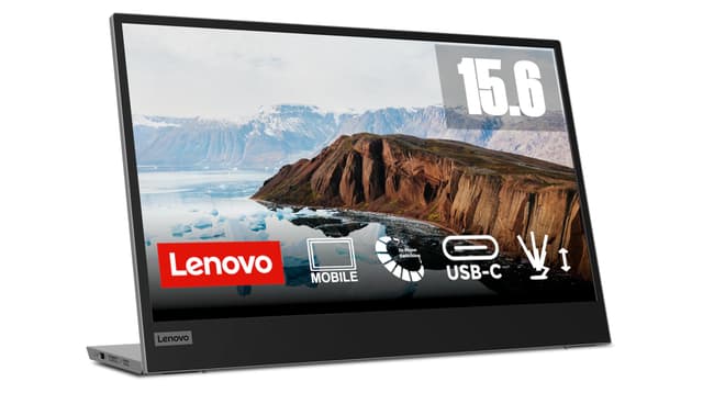 Lenovo L15 | 15,6" Full HD Monitor | 1920x1080 | 60Hz | 250 nits | 6ms Reaktionszeit | IPS-Panel | USB-C 3.2 | USB 2.0 | entspiegelt | 0,86kg | schwarz | inkl. USB-C Kabel 15.6