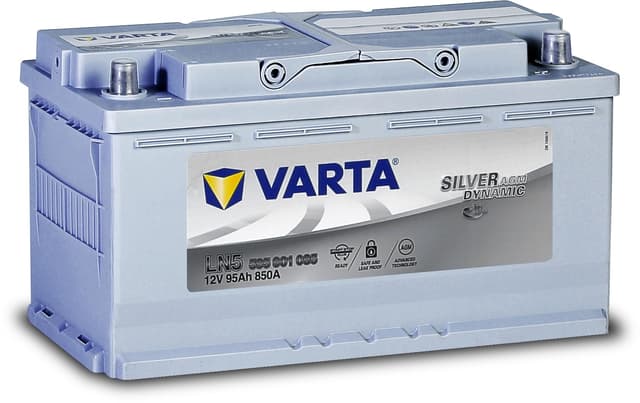 Varta A5 Silver Dynamic AGM 595901085D852 Autobatterie 12V 95Ah /850A,weiß, mit PKW 95Ah / 850A