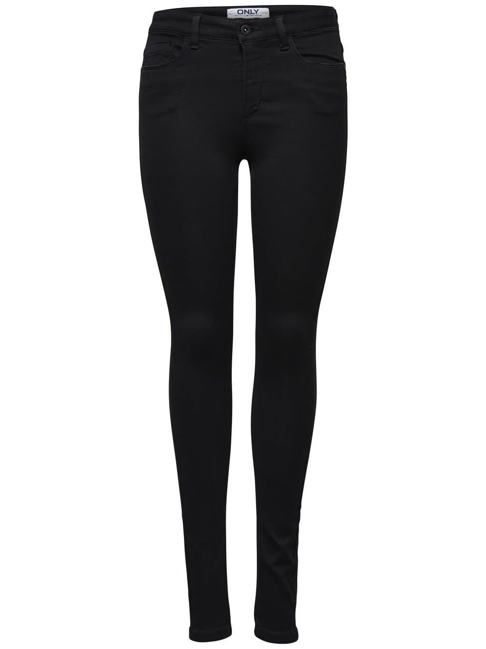 ONLY Female Skinny Jeans ONLROYAL Hohe Taille Skinny Fit Jeans Klassisch XL / 32L Schwarz