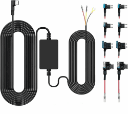 GKU USB-C Hardwire Kit mit Doppelten 4 Sicherungen, 12V-24V auf 5V/2.5A, 3.5 Meter, Dash-Kamera-Ladegerätkabel, 24-Stunden-Parküberwachung, Unterspannungsschutz für meisten Type-C-Anschluss Dashcams Angebot bei HelloDeals