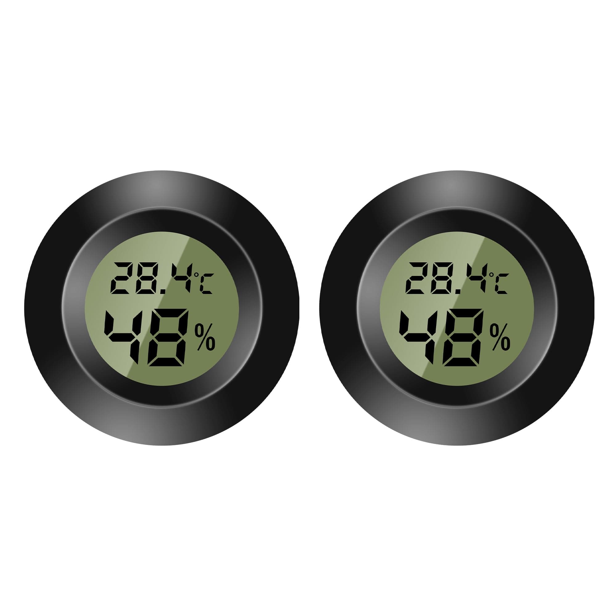 Thermometer Innen,Thermometer Digital Mini Hygrometer Thermometer Digitaler LCD-Monitor Innen Außen Feuchtemessgerät für Luftbefeuchter Keller Babyzimmer Fahrenheit oder Celsius (2)