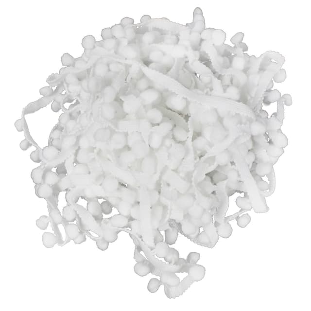 10 mm Pompom-Bordüre, Kugel, Fransenband, Quaste, Nähborte für Kleidung, DIY, Handwerk, Heimdekoration, 20 Meter