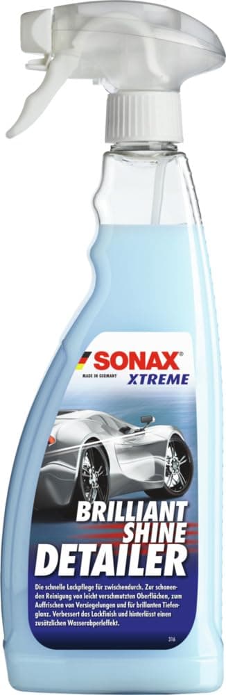 SONAX XTREME BrilliantShine Detailer (750 ml) schnelle, schonende und gründliche Lackpflege für zwischendurch | Art-Nr. 02874000 XTREME BrilliantShine Detailer (750 ml) 750 ml (1er Pack)