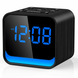 DOUMOSH Radiowecker mit Naturklängen & dimmbarer LED-Anzeige – digitaler Wecker mit Nachtlicht, sanftes Aufwachen mit ansteigender Lautstärke, kompakter FM-Radio-Wecker fürs Schlafzimmer & Nachttisch Angebot bei HelloDeals