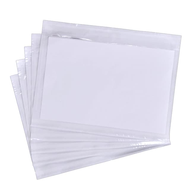 Pakomat Lieferscheintaschen Dokumenttaschen DIN C5 für A5 transparent selbstklebend (100) C5 (24x18 cm) 100