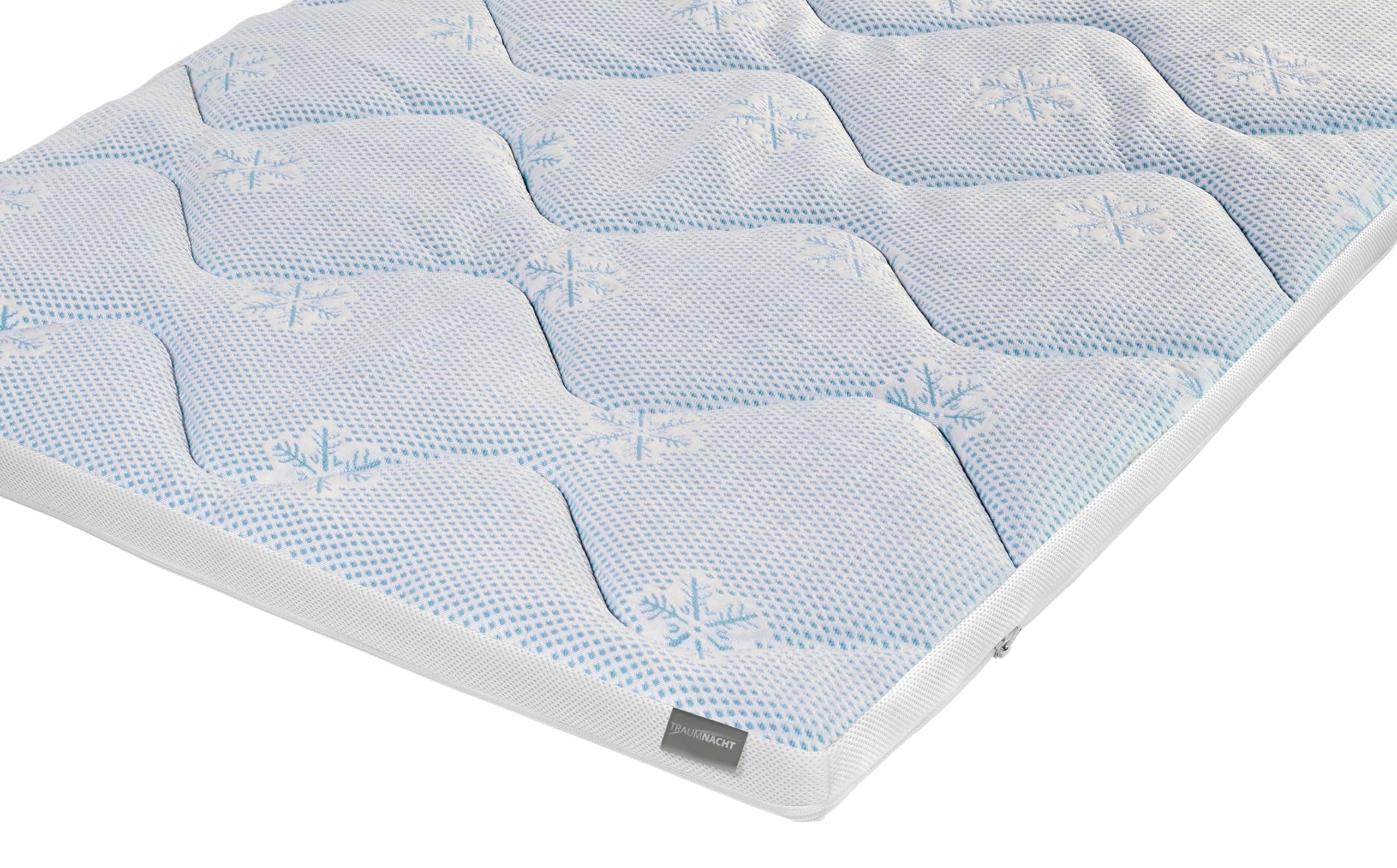 Traumnacht Cool Komfort Topper für Sommer und Winter mit kühlendem Doppeltuchbezug, 120 x 200, Öko-Tex Zertifiziert, produziert nach deutschem Qualitätsstandard 120 x 200 cm