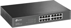 TP-Link TL-SG1016D 16-Port Gigabit-/Netzwerk Switch (Rackmount, 32Gbit/S Switching-Kapazität, Geschirmte RJ-45 Ports, Metallgehäuse, Igmp-Snooping, Unmanaged, Plug-und-Play) Schwarz Gigabit Switch 16-port Angebot bei HelloDeals