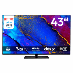 MEDION 108 cm (43 Zoll) Fernseher (Smart TV, 4K, Dolby Vision HDR, Prime Video, Disney+, Dolby Atmos, DTS X, kompatibel mit Google TV, PVR, Bluetooth, MD 843400) 4K - 2025 108 cm (43 Zoll)