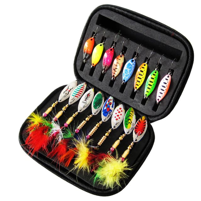 Leeko Angelköder, Spinner Angelköder Blinker Angeln für Hecht Forelle Zander Barsch