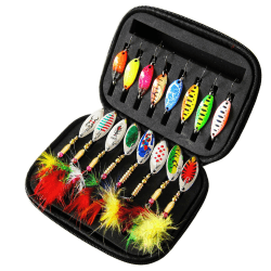 Leeko Angelköder, Spinner Angelköder Blinker Angeln für Hecht Forelle Zander Barsch