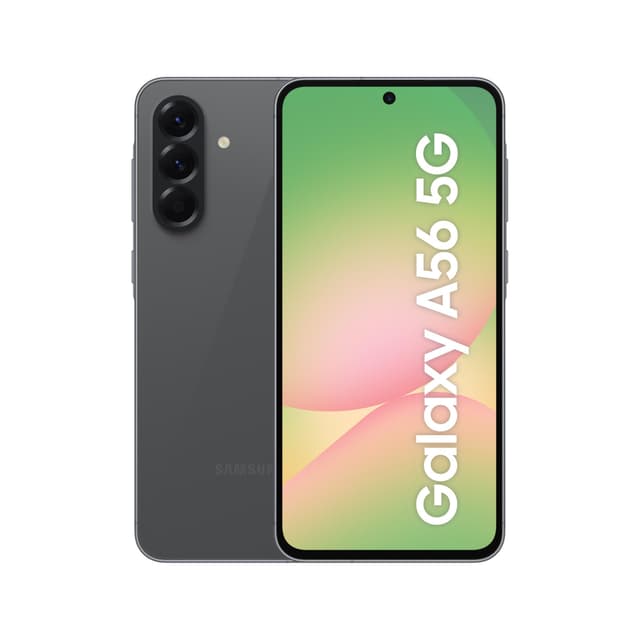 Samsung Galaxy A56 5G AI Smartphone ohne Vertrag, Simlockfreies AI Handy mit Android, 8 GB RAM, 128 GB Speicher, 50-MP-Kamera, Awesome Graphite, 2,5 Jahre Herstellergarantie [Exklusiv auf Amazon] Awesome Graphite 128 GB