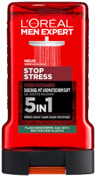 L'Oréal Men Expert Duschgel und Shampoo für Männer, Duschbad zur Reinigung von Körper, Haar und Gesicht, Herren Körperpflege für langanhaltende Frische mit aromatischem Duft, Stop Stress, 1 x 250 ml Angebot bei HelloDeals