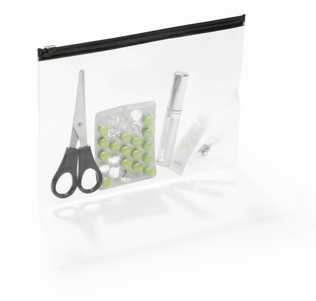 Durable Reißverschlusstasche A5, 5 Stück, transparent, 248001 DIN A5
