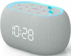 ANJANK Digitaler Radiowecker mit Bluetooth Lautsprecher, 10W Hi-Fi Dual-Lautsprecher, 7-Farbiges Nachtlicht, Wecker mit 8 Wecktönen, 0-100% Display-Dimmer, Wecker für Schlafzimmer und Nachttisch