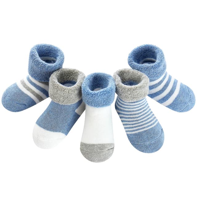 Domee Baby Socken Winter Frottee Warm Dicke Thermosocken Baumwolle 5er-Pack
