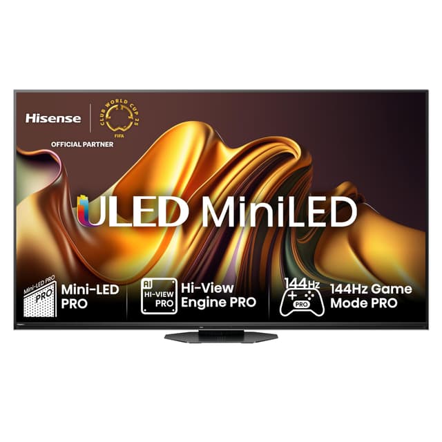 Hisense 65U8NQ 164cm (65 Zoll) Fernseher, 4K Mini LED ULED HDR Smart TV, Quantum Dot, 120Hz/ 144Hz VRR, HDMI 2.1, Game Mode Pro, 2.1.2 Kanal Sound, Dolby Vision IQ & Atmos, Anthrazit, [2024] 65 Zoll MiniLED U8 120 Hz