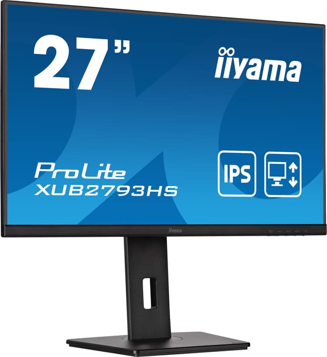 iiyama Prolite XUB2793HS-B7 68,6cm 27" IPS LED-Monitor Full-HD 100Hz HDMI DP Höhenverstellung Pivot Adaptive Sync schwarz mit Höhenverstellung 27 Zoll Full HD