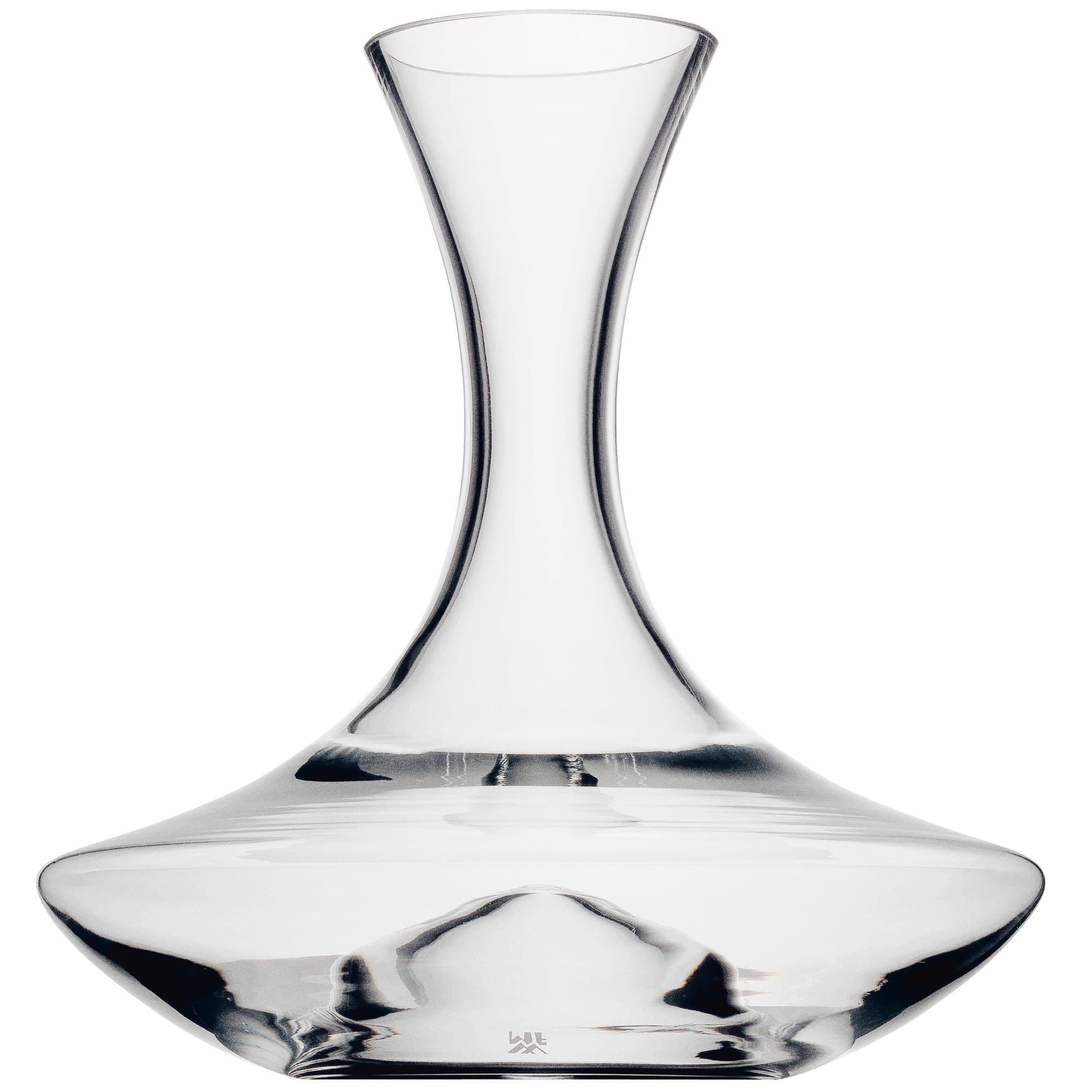 WMF Weindekanter mit Hohlboden 1,5l, Höhe 24,6 x 22,7 x 22,6, Glas, Dekantierflasche für Rotwein, Weinbelüfter, pflegeleicht, formschön, edel, hochwertig, Durchsichtig Single