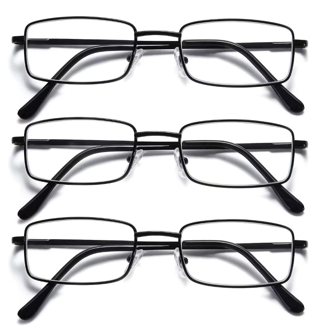 SKYWAY Lesebrille für Herren, Metallrahmen Blaulicht Blockierende Brillen, Leichte Blendschutz-Computerspielleser