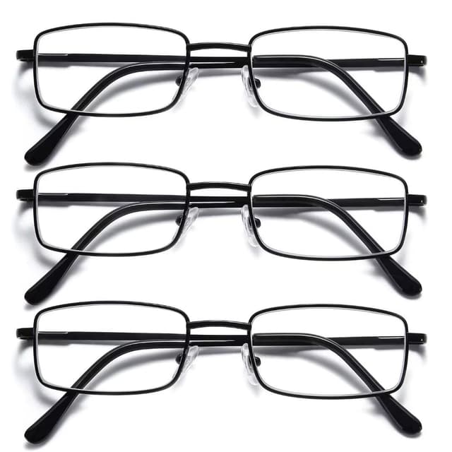SKYWAY Lesebrille für Herren, Metallrahmen Blaulicht Blockierende Brillen, Leichte Blendschutz-Computerspielleser