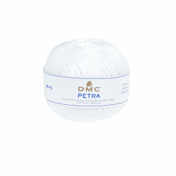 DMC 993A-5-B5200 Häkelgarn, Cotton, #B5200 Weiss, 9x9x8 cm, 400