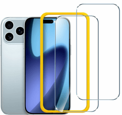 ivoler 2 Stück Schutzfolie für 17 Pro, Panzer Schutz Glas für iPhone Folie Displayschutz mit Einfaches Installationswerkzeug, 9H Härte, HD Klar, Anti-Kratz, Anti-Bläschen, Anti-Stoßfest Phone 17 Pro