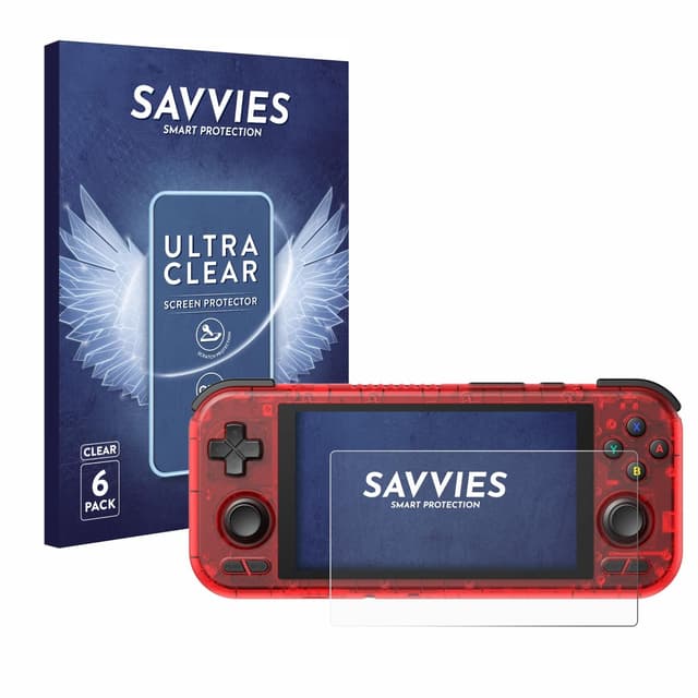 Savvies 6 Stück Schutzfolie für Retroid Pocket 4 Pro Displayschutz-Folie Ultra-Transparent