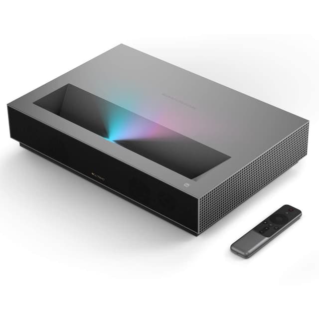 WEMAX Nova 4K UHD Ultra-Kurzdistanz Beamer, 150" ALPD Laser-TV mit Smart Android TV, HDR10 Heimkino, Dolby Audio DTS-HD, UST Beamer für Filme, WLAN Bluetooth, Integrierter Google Assistant