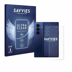 Savvies 6 Stück Schutzfolie für Samsung Galaxy Z Fold 7 (Display+Kamera) Displayschutz-Folie Ultra-Transparent