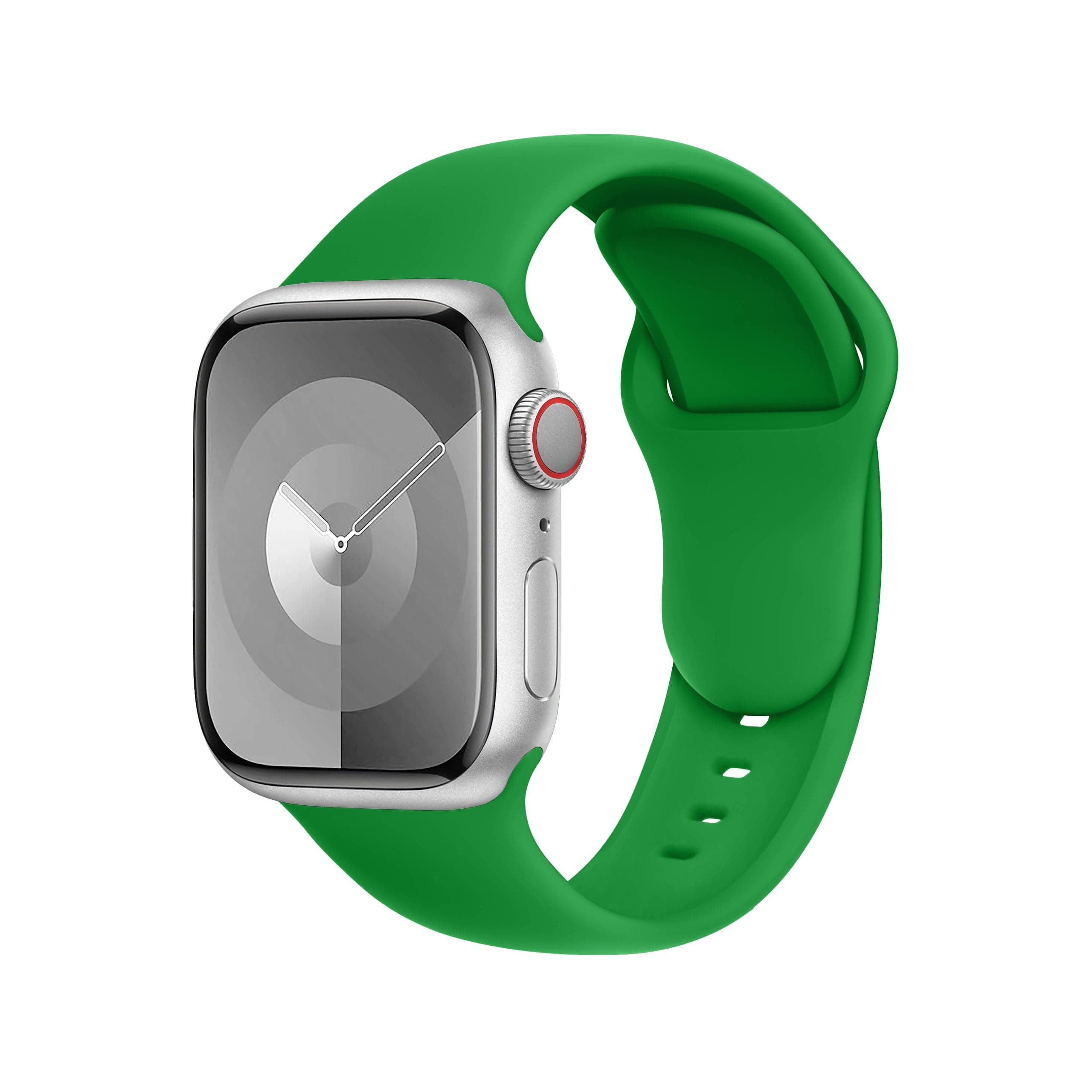 DONEGANI C1 für Apple Watch Armband Ultra 2 Se 40mm 44mm 46mm 42mm 45mm 41mm 38mm 49mm Series 10 9 8 7 6 5 4 3 Original Damen Herren Sport Silikon Grüne Weihnachten Grüne Weihnachten 49mm, 46mm, 45mm, 44mm, (42mm S3/2/1)