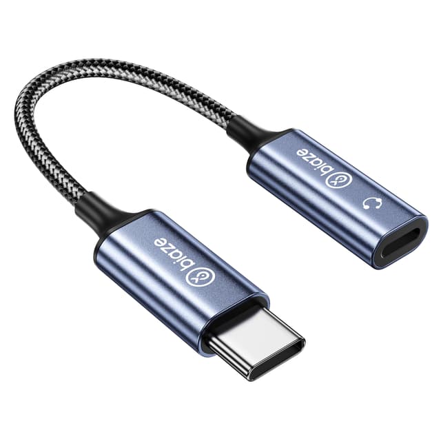 biaze A75 USB C auf Lightning Audio Adapter, USB Type C Male to Lightning Female Kopfhörer Adapter, kompatibel mit iPhone 16/15 Full Series, iPad