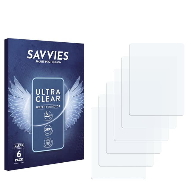 Savvies 6 Stück Schutzfolie für Nokia n95 8GB Displayschutz-Folie Ultra-Transparent