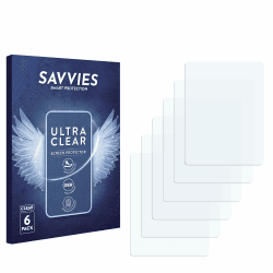 Savvies 6 Stück Schutzfolie für Nokia n95 8GB Displayschutz-Folie Ultra-Transparent