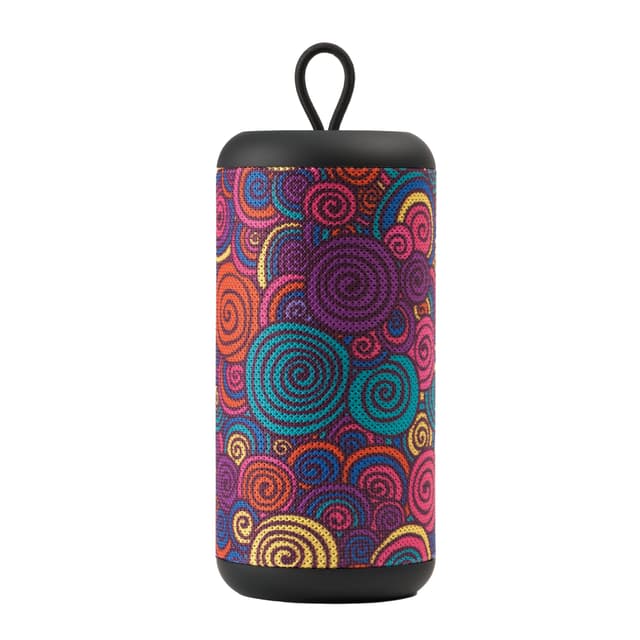 Music Sound | Vertikaler Speaker | Bluetooth 5.0 Outdoor Lautsprecher - 5 Watt Leistung - Playtime 4 Stunden - Aufladen 1,5 Stunden - Micro-SD-Eingänge, USB-Key und AUX-Kabel - Fantasie Felgen
