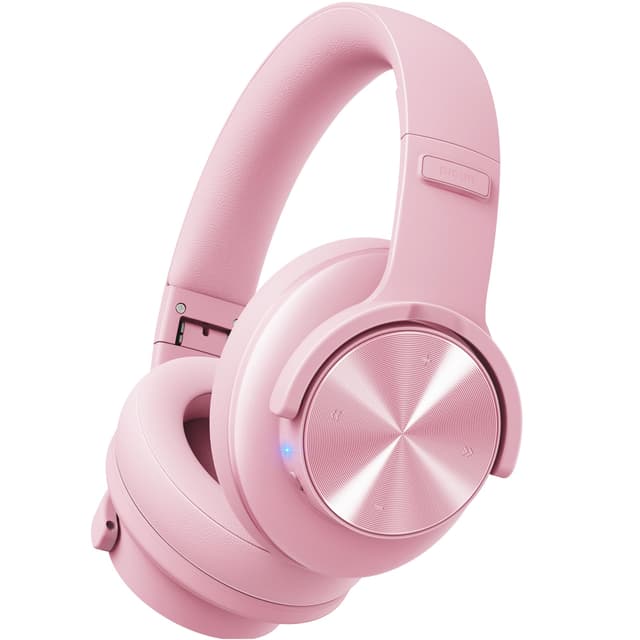 Picun B8 Kopfhörer, kabellos, Bluetooth, 120H Bluetooth-Kopfhörer über Ohr mit 3EQ-Musikmodi, Freisprecheinrichtung, tiefer Bass-Kopfhörer für Reisen, Zuhause, Büro, Handy, PC (Rosa)