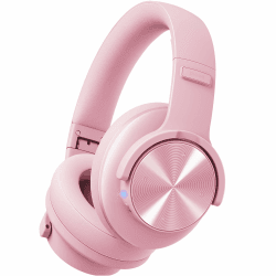 Picun B8 Kopfhörer, kabellos, Bluetooth, 120H Bluetooth-Kopfhörer über Ohr mit 3EQ-Musikmodi, Freisprecheinrichtung, tiefer Bass-Kopfhörer für Reisen, Zuhause, Büro, Handy, PC (Rosa)