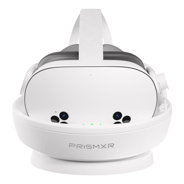 PRISMXR Ladestation für VR-Headset – Kompatibel mit Meta Quest 3S-Zubehör, Charging Dock mit 2 Controller-Akkus (ohne Netzteil & Passthrough) - Carina D1S Lite Carina D1S Lite for Quest 3S