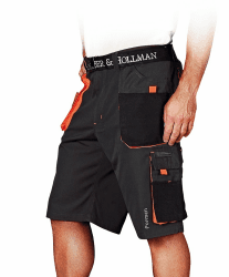 Leber&Hollman Formen Protective Short Trousers Size 3XL Grau-schwarz-blau