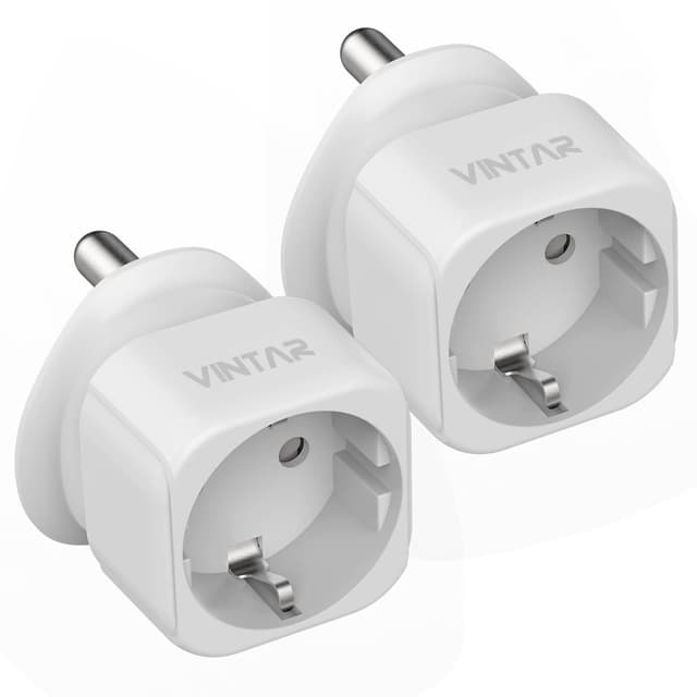 VINTAR 2PC Deutschland nach Südafrika Reiseadapter, Südafrika Outlet Adapter, EU nach Südafrika Reiseadapter für Südafrika, Mosambik, Bhutan, Namibia, Botswana Reiseadapter Typ M