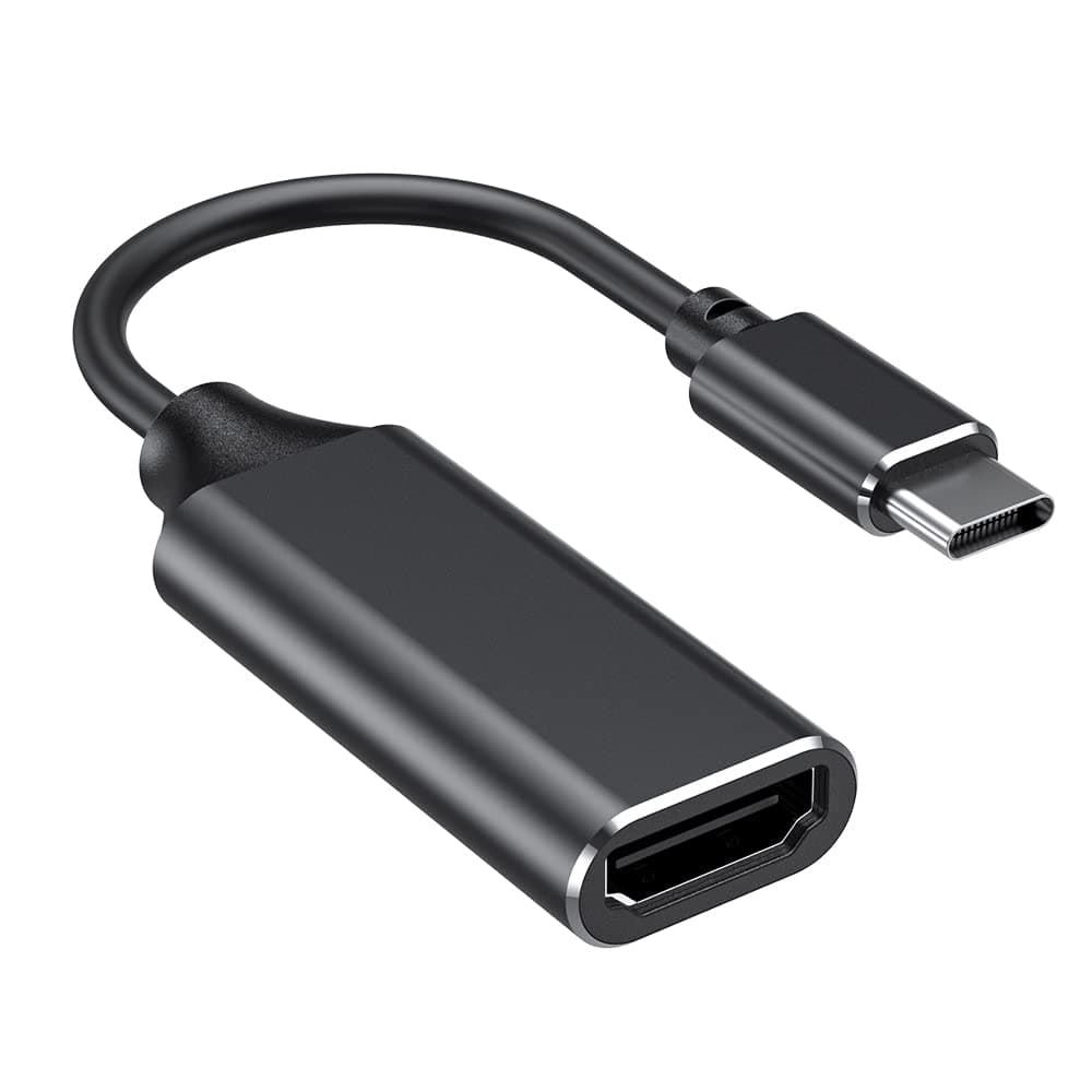 USB C , Type c zu HDMI 4K Adapter (Thunderbolt 3 kompatibel) für MacBook Pro 2018/2017, iPad Pro 2018, Samsung Note 9/S9/S10, Huawei Mate 20/P20 und mehr (Black)