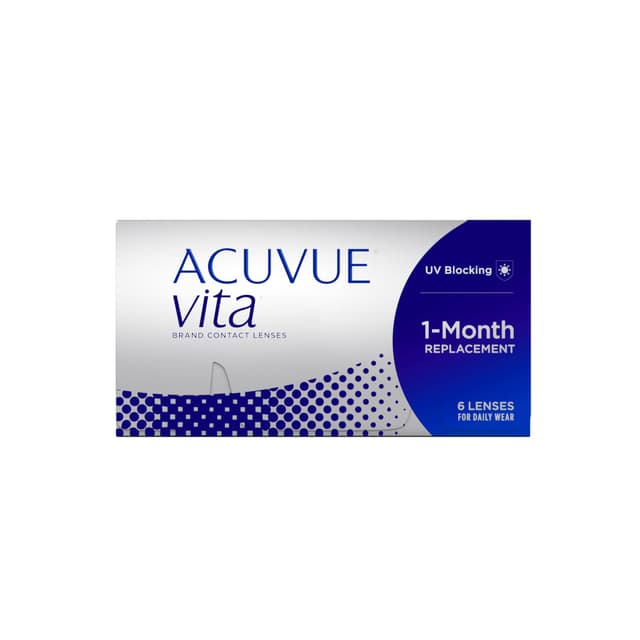 Acuvue Vita Monatslinsen weich, 6 Stück/BC 8.8 mm/DIA 14.5 mm / +8 Dioptrien