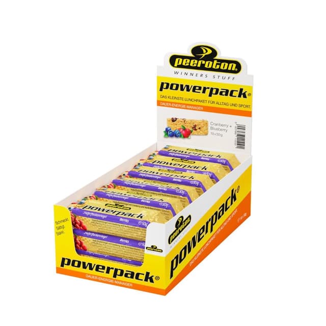 Peeroton Powerpack Riegel Berries - Energieriegel ohne Zucker - Protein Snack Mahlzeitenersatz mit langanhaltender Energieverfügbarkeit - der Haferriegel, der sättigt und stärkt - 15 x 70 g Berries 70 g (15er Pack)