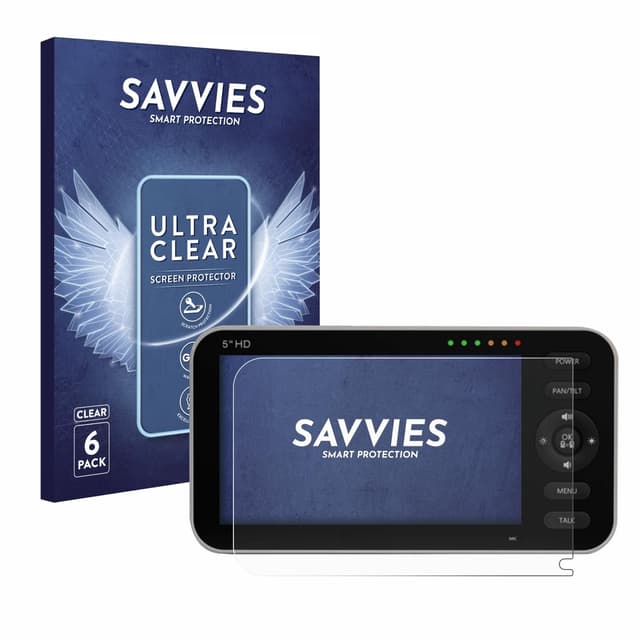 Savvies 6 Stück Schutzfolie für GHB SM50B Modell 2023 Displayschutz-Folie Ultra-Transparent