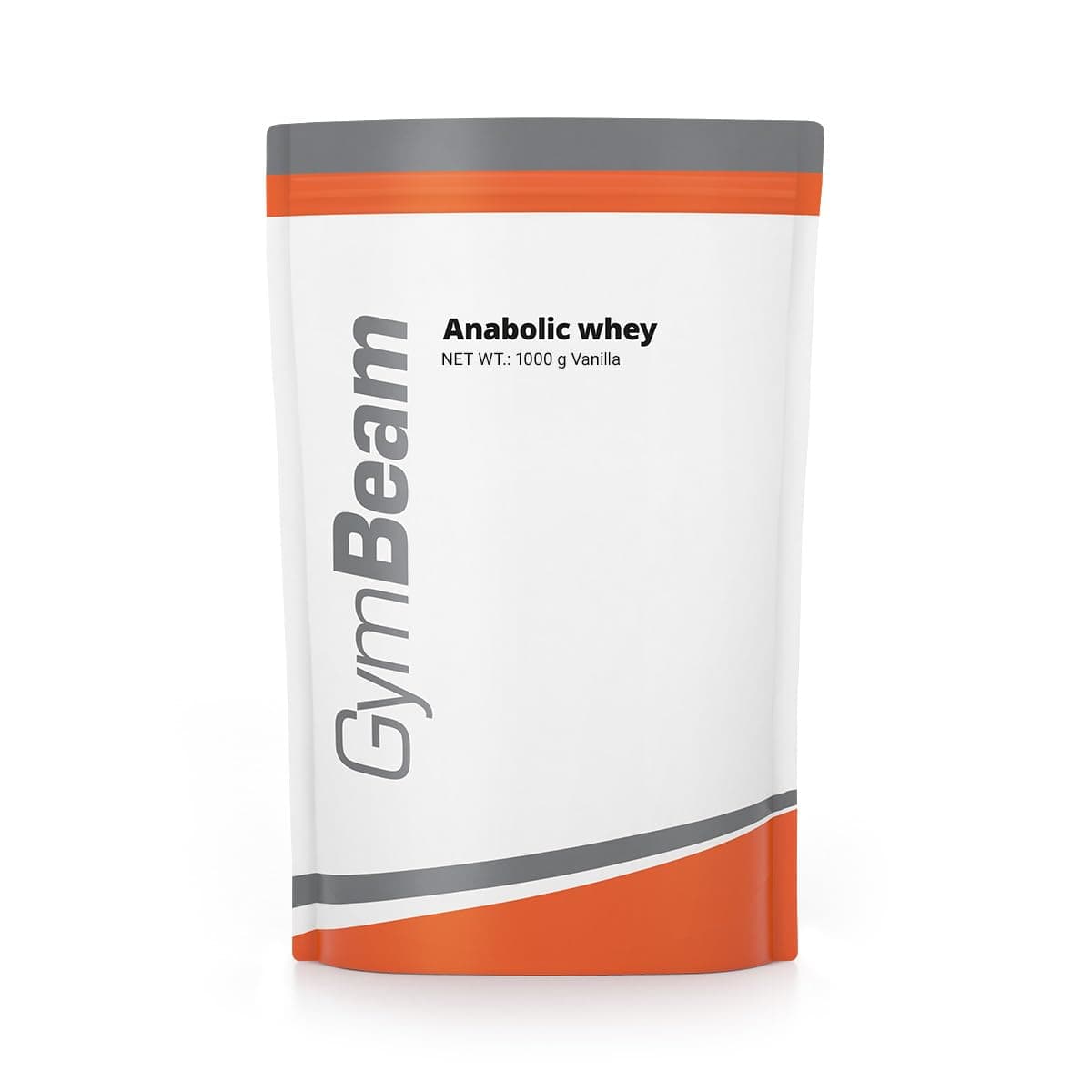GymBeam Anabolic Whey Protein Pulver - Mehrkomponenten-Proteinpulver mit Molkenproteinkonzentrat (WPC) und Kasein, angereichert mit Kreatinmonohydrat und Glutaminpeptiden, 1000 g Vanille Vanille 1000 g