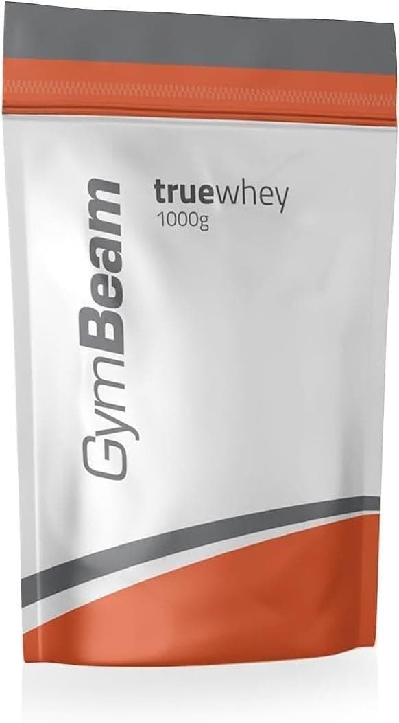 GymBeam True Whey Protein Pulver - Molkenproteinkonzentrat (WPC), Whey Protein, schonende Filtration, hohe Biologische Wertigkeit, essentielle Aminosäuren, BCAAs (1000 g, Banane)