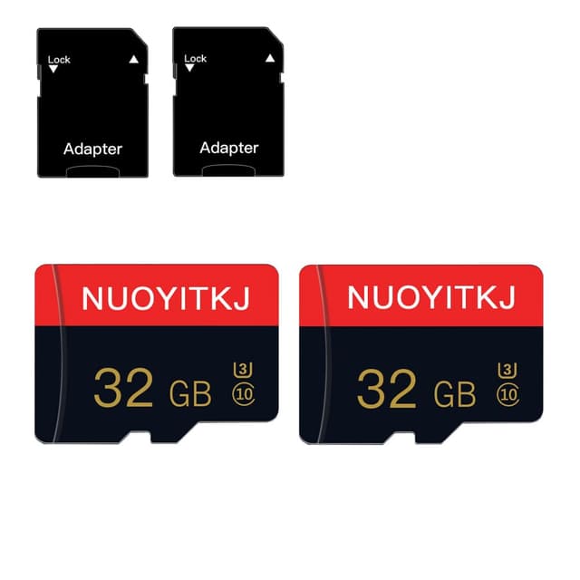 2 Pack 32GB Micro SD Card Class 10 Memory Card with SD Adapter High Speed TF Card for Tablet,Camera,Drone 32GB-2 PACK