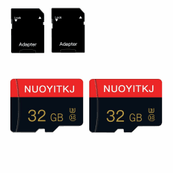 2 Pack 32GB Micro SD Card Class 10 Memory Card with SD Adapter High Speed TF Card for Tablet,Camera,Drone 32GB-2 PACK
